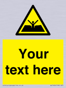 Custom Warning quicksand mud or silt